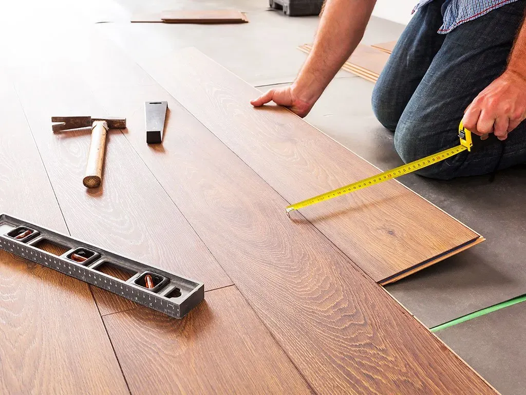 Laminate floor installation in Austin TX